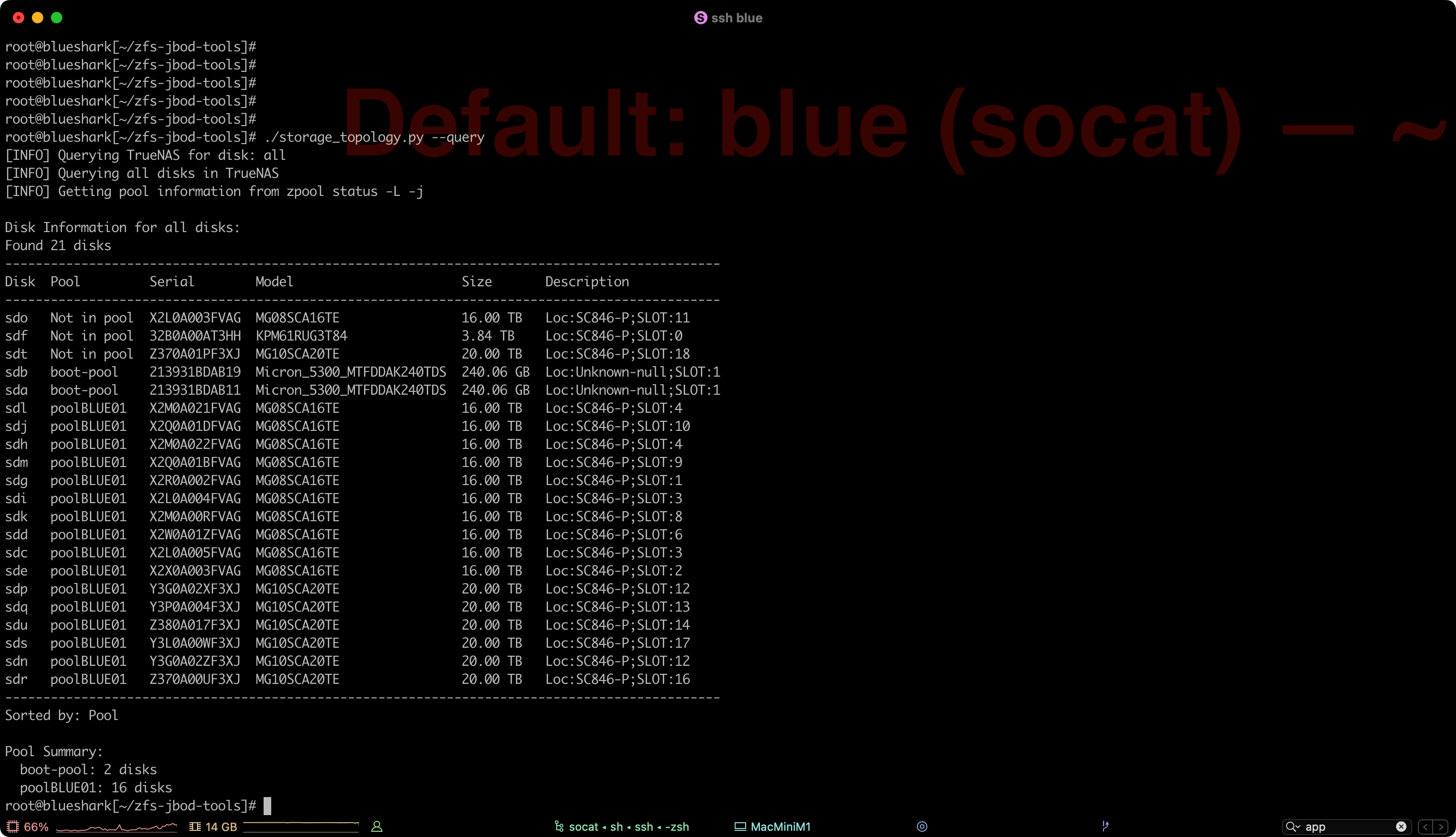 ZFS Pool Query